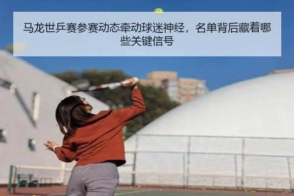 马龙世乒赛参赛动态牵动球迷神经，名单背后藏着哪些关键信号